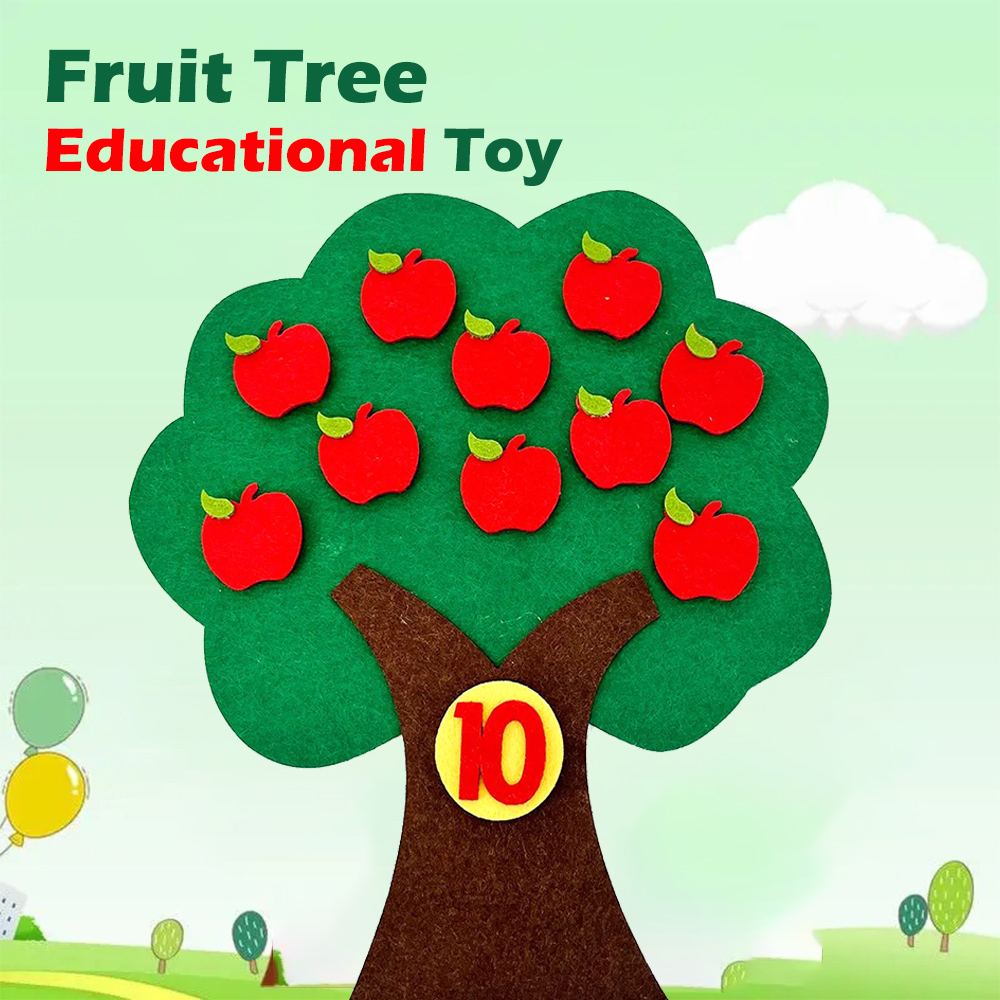 Kids Education Number - Montessori Fruitboom Tel Speelgoed, Nummer Matchende