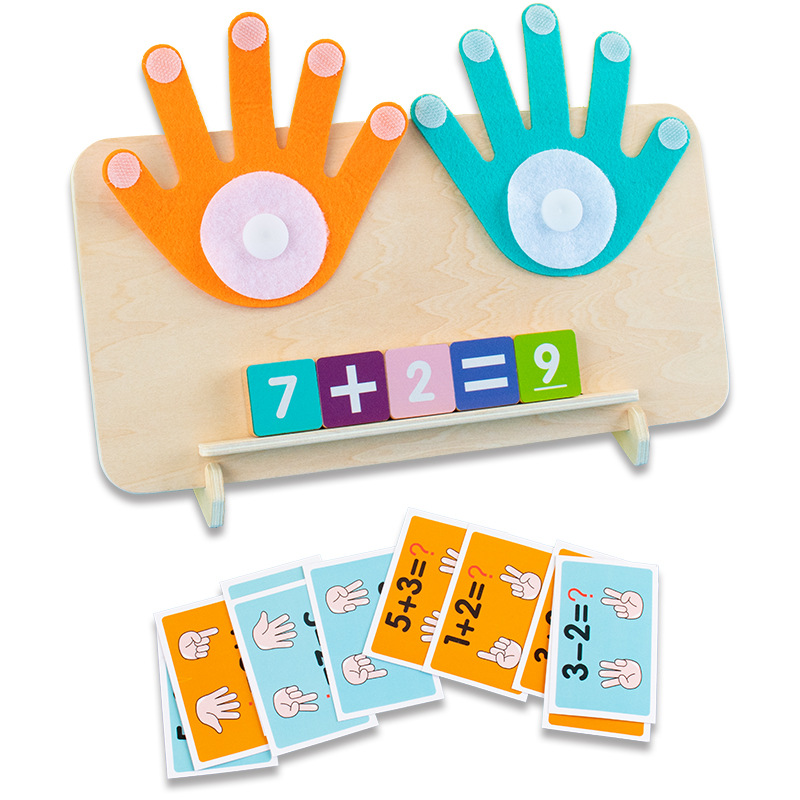 Kids Education Number - Kinderen Montessori Speelgoed Houten Vinger Nummers