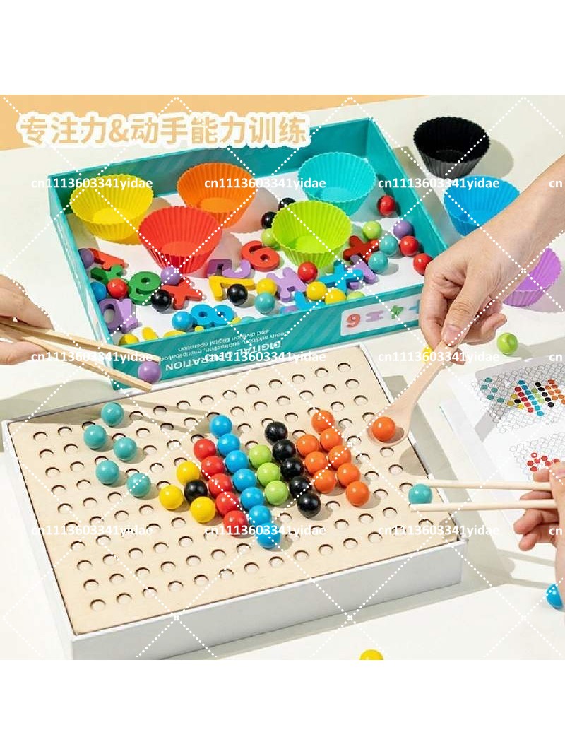 Houten kralen met bijpassende  - Kids Education Number recensie en prijs